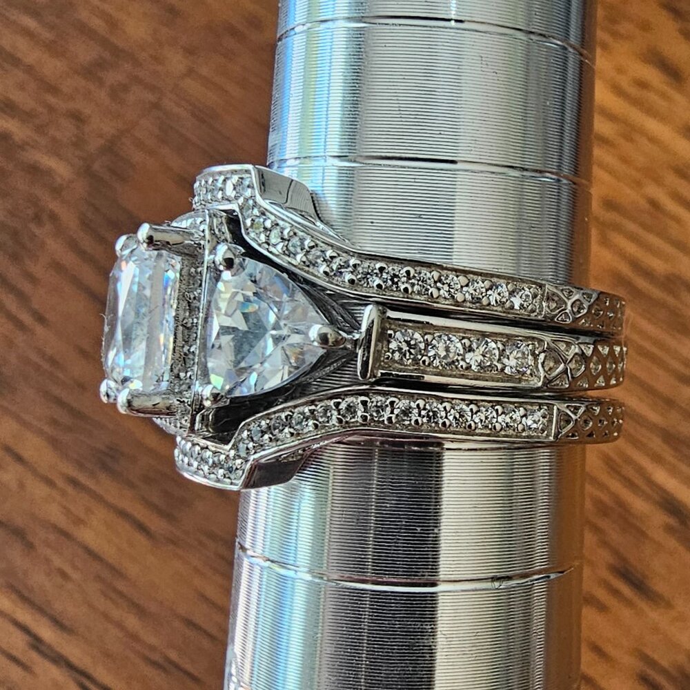 Vancaro Three Piece Stacking Engagement Ring - Picture 9 of 10